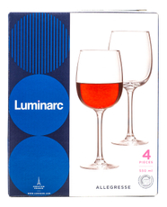 Набор бокалов для красного вина Luminarc Allegresse, 550мл х 4шт