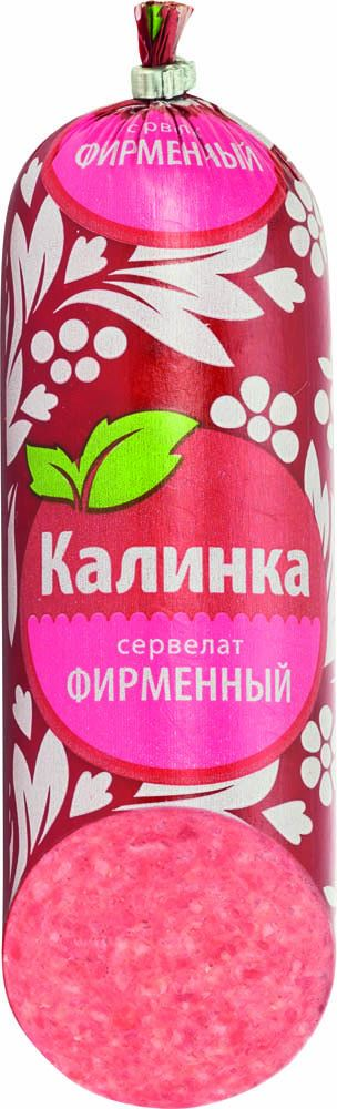 Колбаса Калинка Сервелат Фирменный варено-копченая, 350г