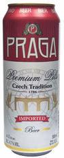 Пиво Praga Premium Pils светлое, 0.5л