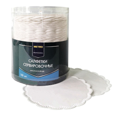 METRO PROFESSIONAL Салфетки бумажные кружевные сервировочные, 150шт
