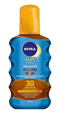 Масло-спрей для загара Nivea Sun Защита и загар SPF30, 200мл