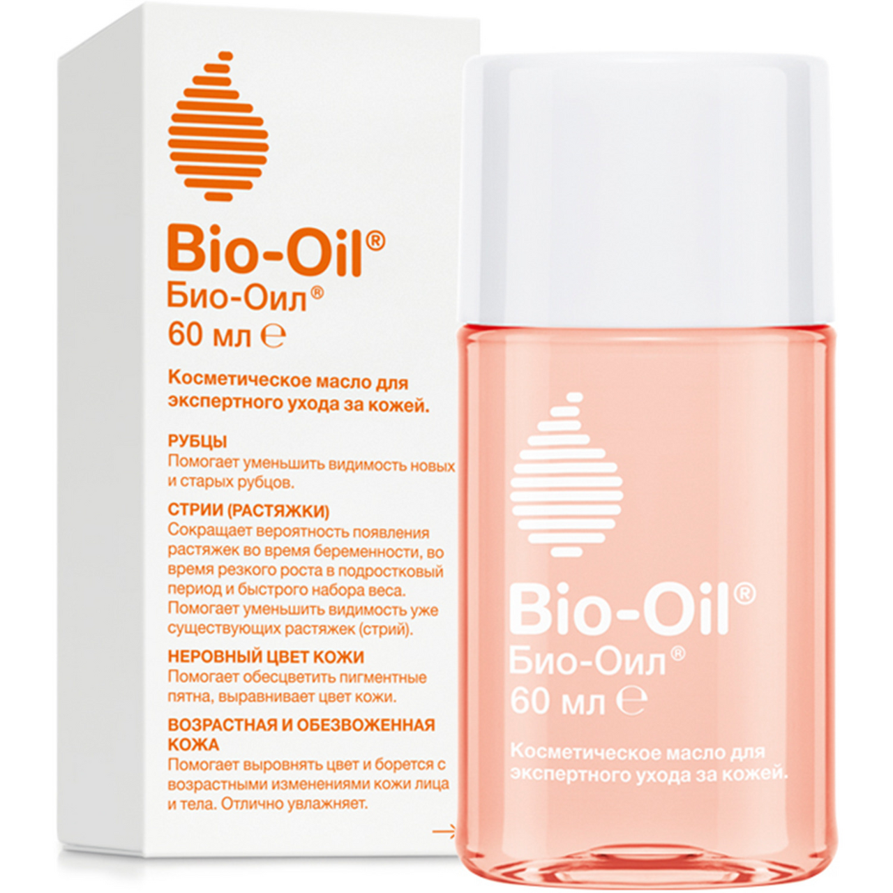 Изображение товара Масло для тела Bio Oil от шрамов растяжек и неровного тона косметическое, 60мл