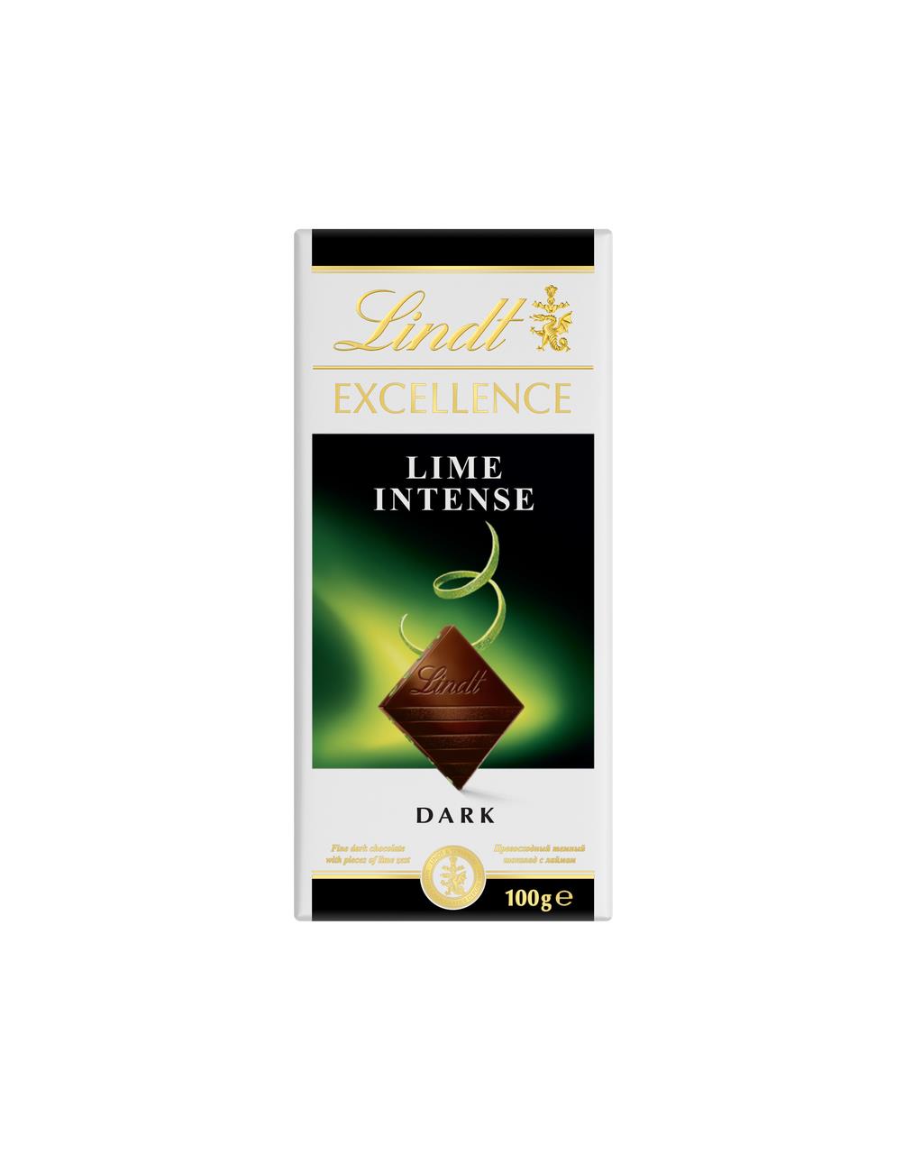 Шоколад LINDT EXCELLENCE Lime Intense темный, 100 г