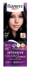 Крем-краска для волос Палетт Интенсивный цвет C1 Иссиня-черный 1-1, 110мл