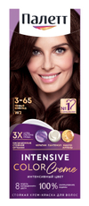 Крем-краска для волос Палетт Защита от вымывания цвета W2 3-65 Темный шоколад, 110мл