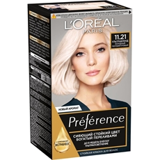 Краска для волос L'Oreal Preference 11.21 Ультраблонд, 243мл