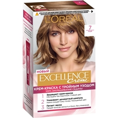 Крем-краска для волос L'Oreal Paris Excellence creme 7 Русый, 192мл
