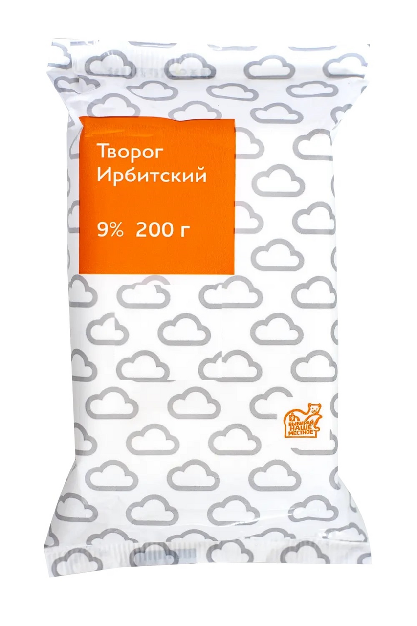 Творог Ирбитский молочный завод Ирбитский 9%, 200г