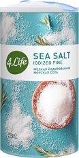 Соль 4Life морская мелкая йодированная, 250г
