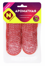 Колбаса Останкино Ароматная сырокопченая нарезка, 100г