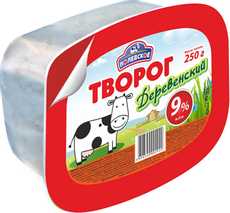 Творог рассыпчатый Полевское Деревенский 9%, 250г