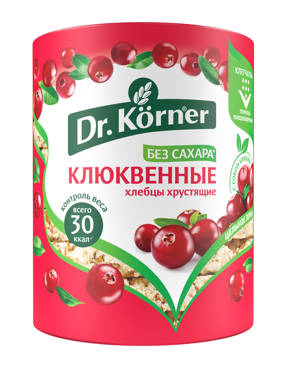 Хлебцы Dr. Korner злаковый клюквенный коктейль, 100г купить с доставкой на  дом, цены в интернет-магазине