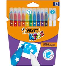 Фломастеры BIC KIDS пиши и стирай, 12цв