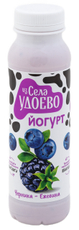 Йогурт питьевой Из села Удоево черника и ежевика 2.5%, 260г