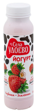 Йогурт питьевой Из села Удоево клубника и земляника 2.5%, 260г