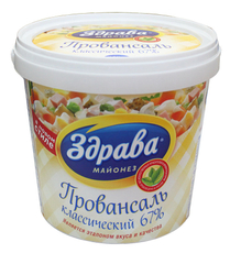 Майонез Здрава Провансаль классический 67%, 9кг