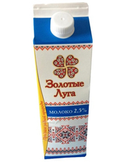 Молоко Золотые луга ультрапастеризованное 2.5%, 950мл