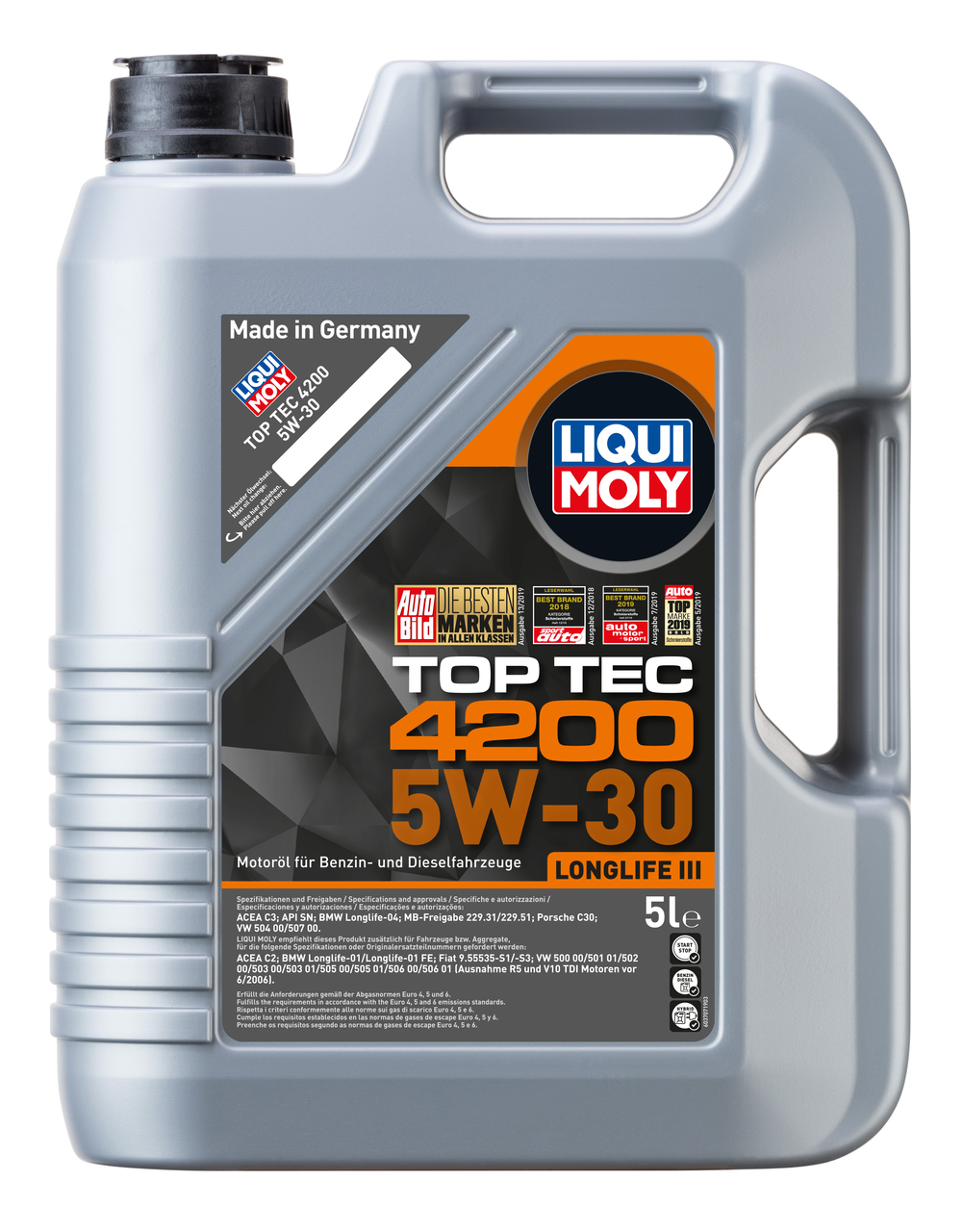 МасломоторноесинтетическоеLiquiMolyTopTec42005W-30,5л