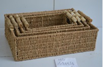 Корзина плетеная Tray прямоугольная M, 32 х 22 х 12см