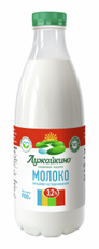 Молоко Лужайкино пастеризованное 3.2%, 900г