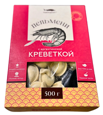 Пельмени Рыбпродторг с аргентинской креветкой замороженные, 500г