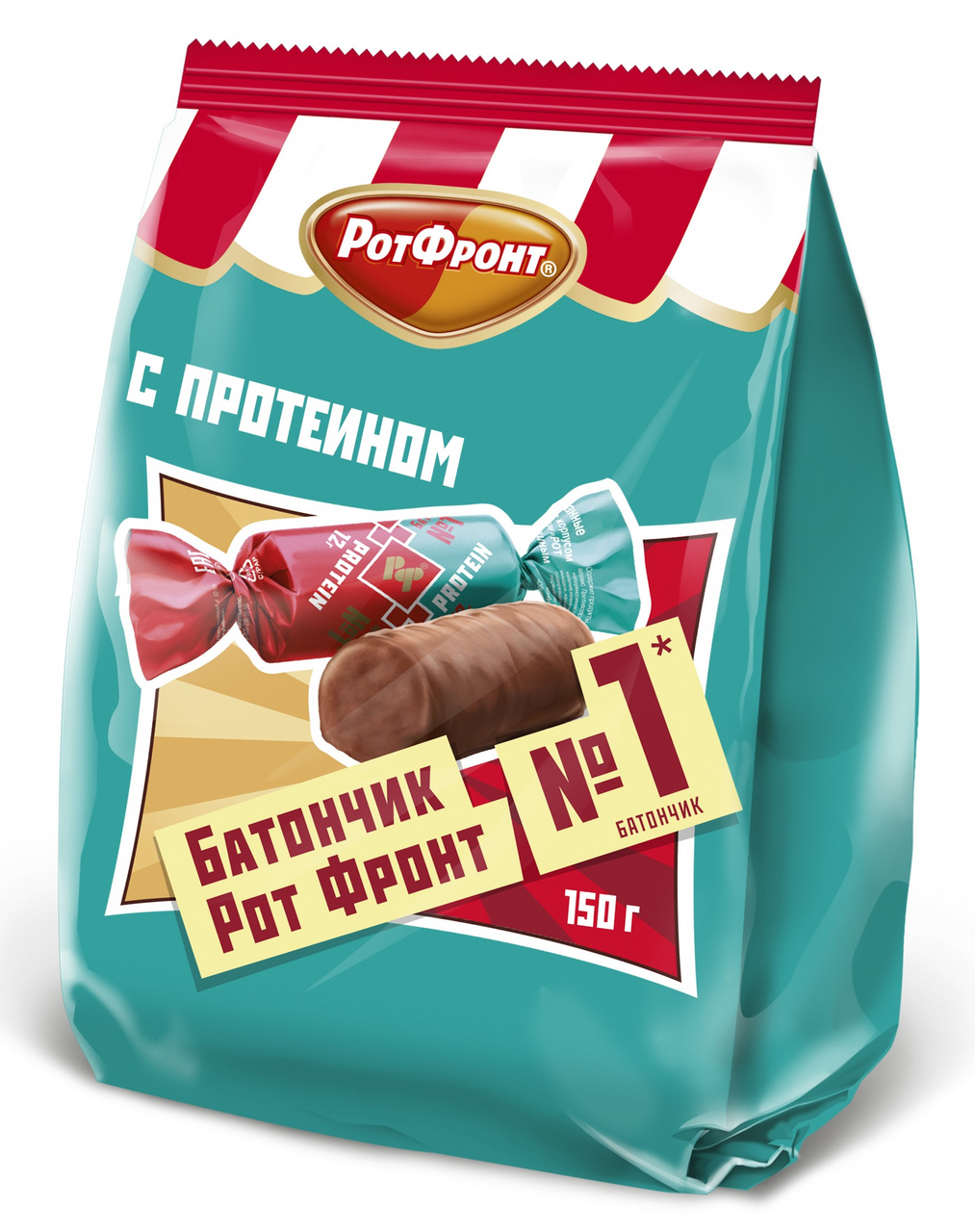 Конфеты Рот Фронт Батончики с протеином, 150г