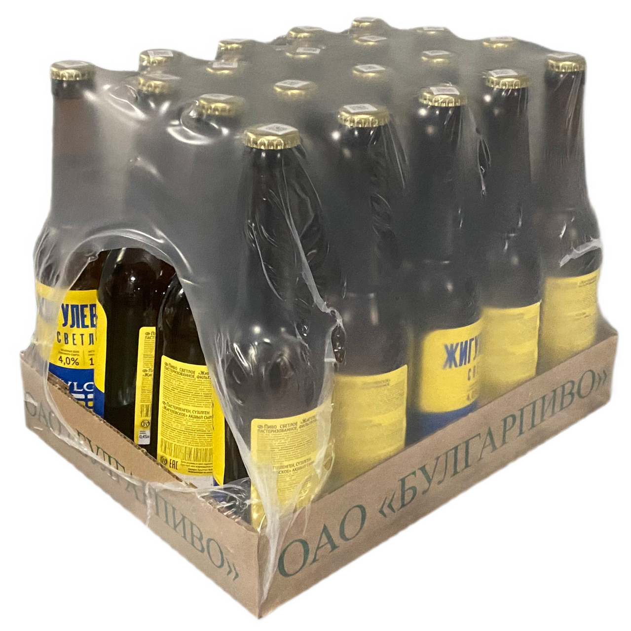 Пиво Булгарпиво Жигулевское светлое, 0.45л x 20 шт