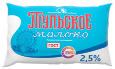 Молоко Тульский пастеризованное 2.5%, 800г