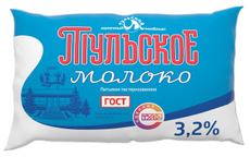 Молоко Тульский пастеризованное 3.2%, 800г