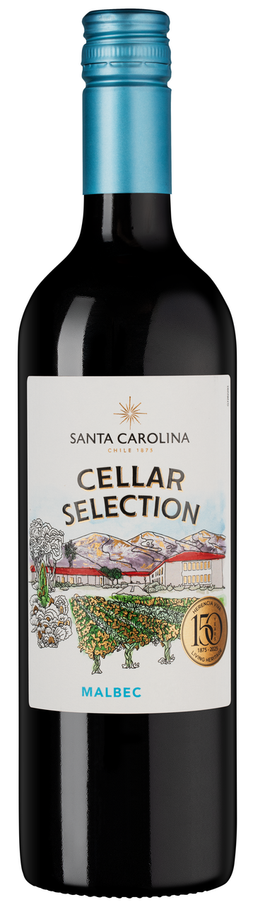 Вино Santa Carolina Cellar Selection Мальбек красное полусухое, 0.75л