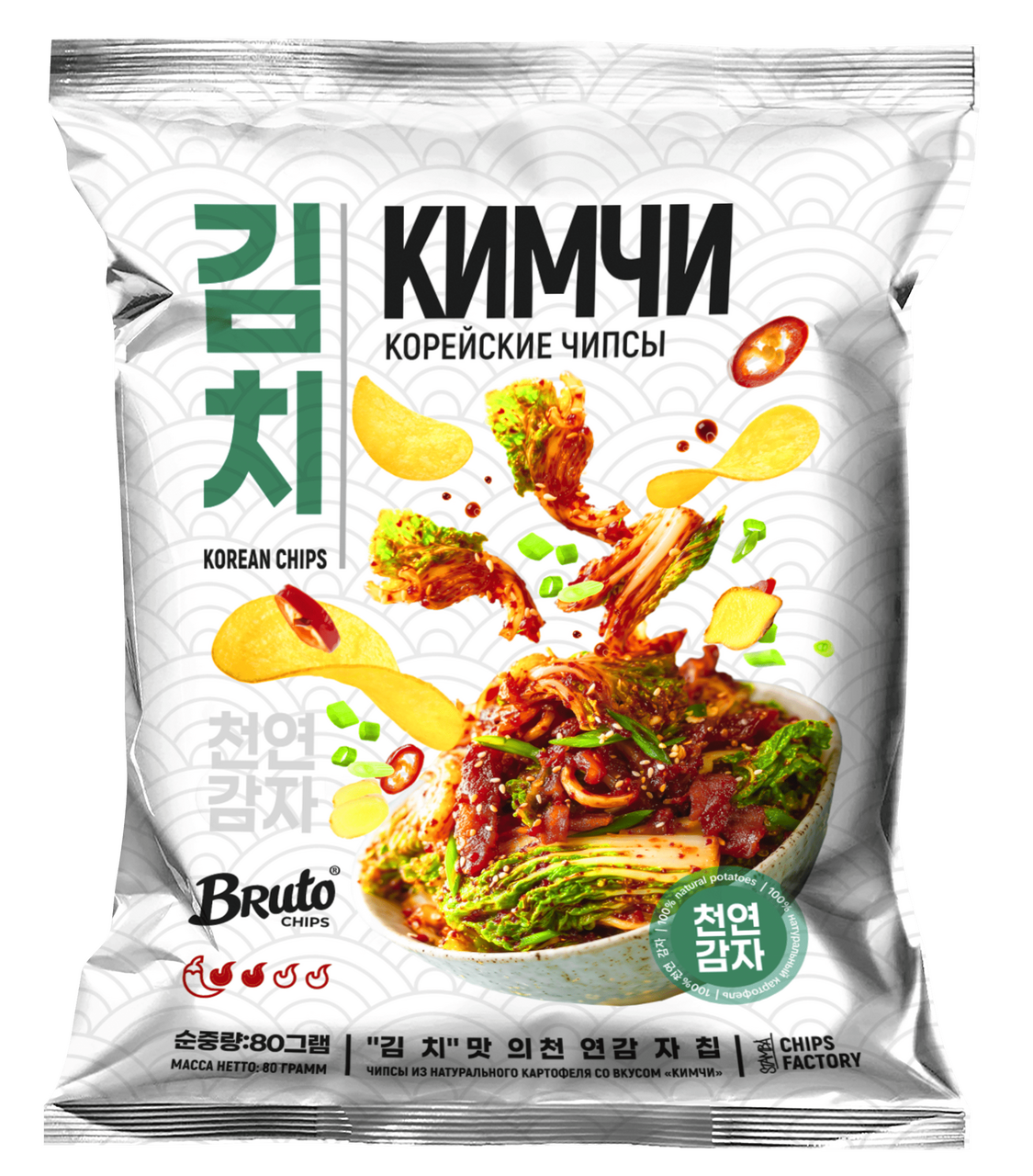 Чипсы Bruto Кимчи, 80г