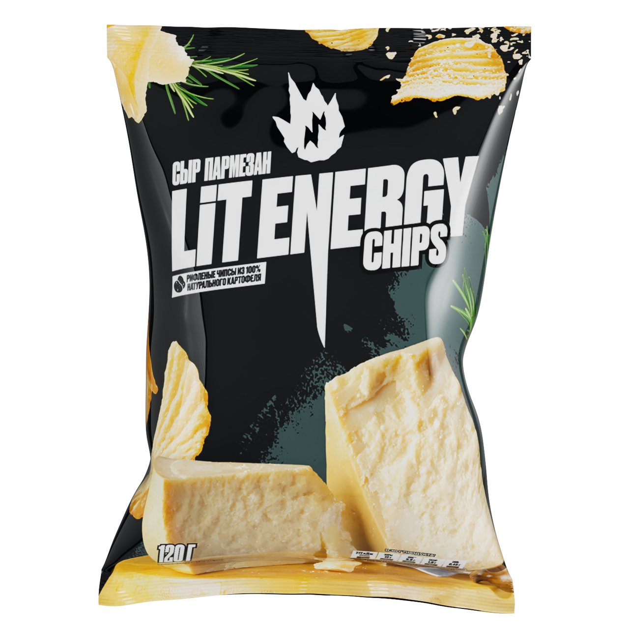 Чипсы Lit Energy пармезан, 120г