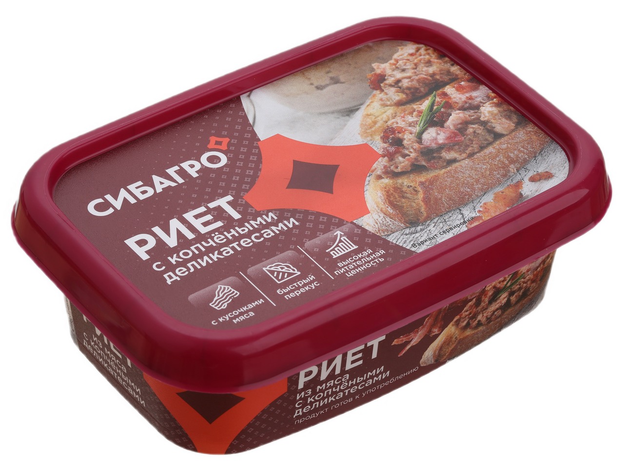Риет Сибагро с копчеными деликатесами, 150г