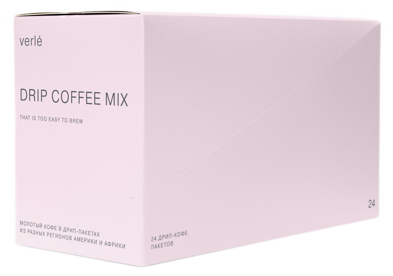 Кофе Verle Mix-Pink дрип-пакет молотый (24г x 11г), 264г