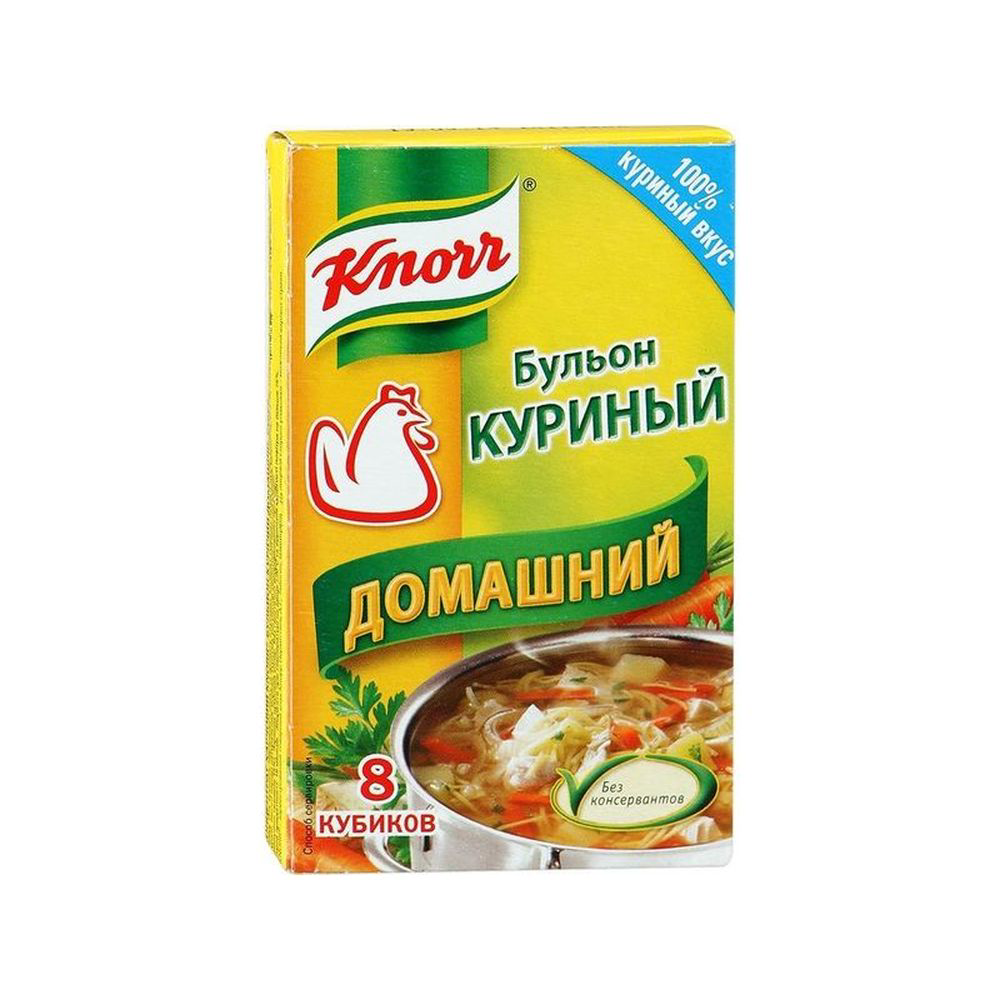Knorr бульонный кубик Бульон куриный домашний 10 гр купить с доставкой ...