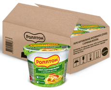 Пюре картофельное Роллтон с куриным вкусом, 40г x 24 шт