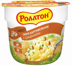 Пюре картофельное Роллтон с сухариками, 40г