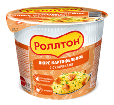 Пюре картофельное Роллтон с сухариками, 40г