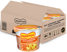 Пюре картофельное Роллтон с сухариками, 40г x 24 шт