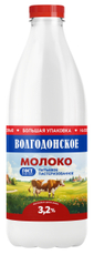 Молоко Волгодонское пастеризованное 3.2%, 1.35л