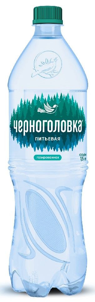Изображение товара Вода Черноголовка питьевая газированная, 1.5л