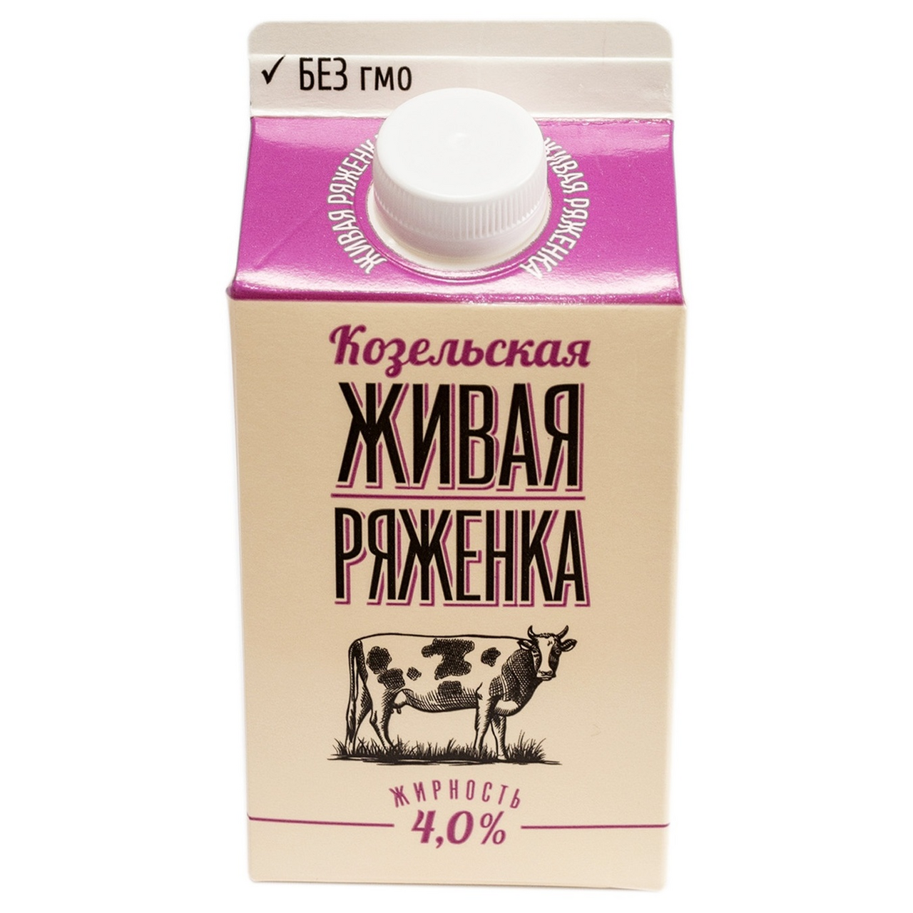 Ряженка Козельский МЗ 4%, 450г купить с доставкой на дом, цены в  интернет-магазине