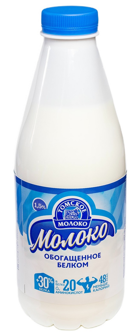 Молоко Томское молоко пастеризованное 1.5%, 850г
