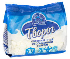 Творог Томское молоко обезжиренный, 250г