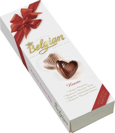 Конфеты BELGIAN Сердечки, 65г