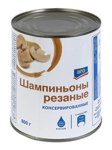 Шампиньоны резаные ARO 800 г