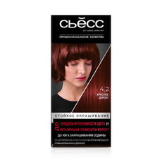 Крем-краска для волос Сьёсс Color 4-2 Красное дерево, 50мл