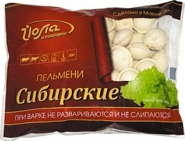 Пельмени Йола Сибирские замороженные, 450г