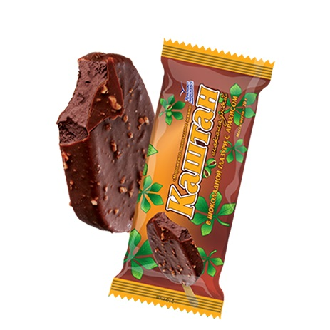 Мороженое пломбир Крымское мороженое Каштан с арахисом эскимо, 70г