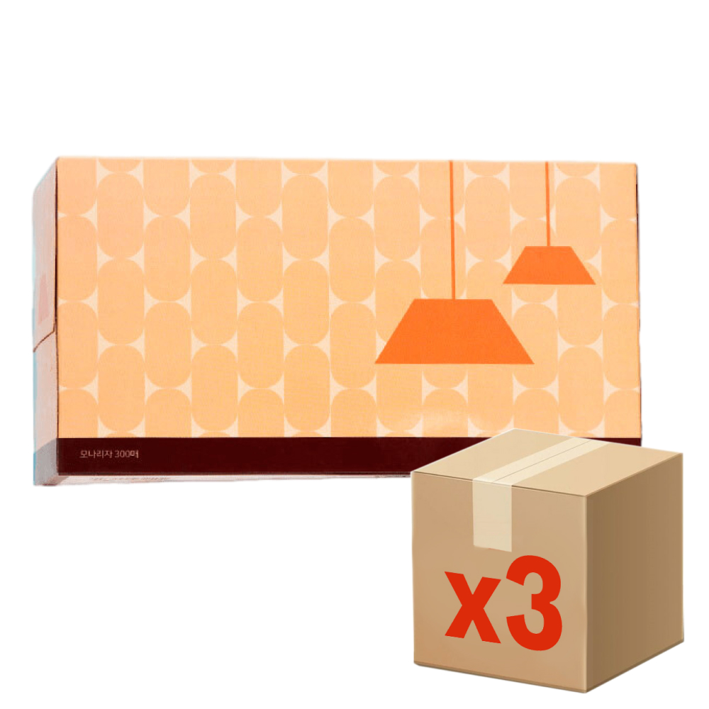 Салфетки бумажные Monalisa Bellagio Romantic Dream Facial Tissue для лица 300 листов, 3 шт